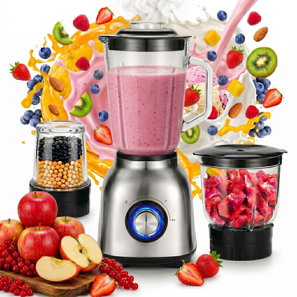 3-in-1 Standmixer & Smoothie Maker, 1200 Watt Produktbild 