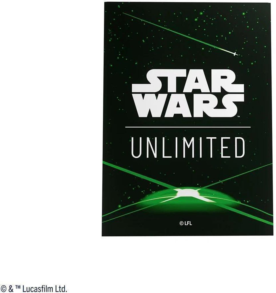 Star Wars Unlimited Premium Art Sleeves - Card Back Green (Einzelartikel)