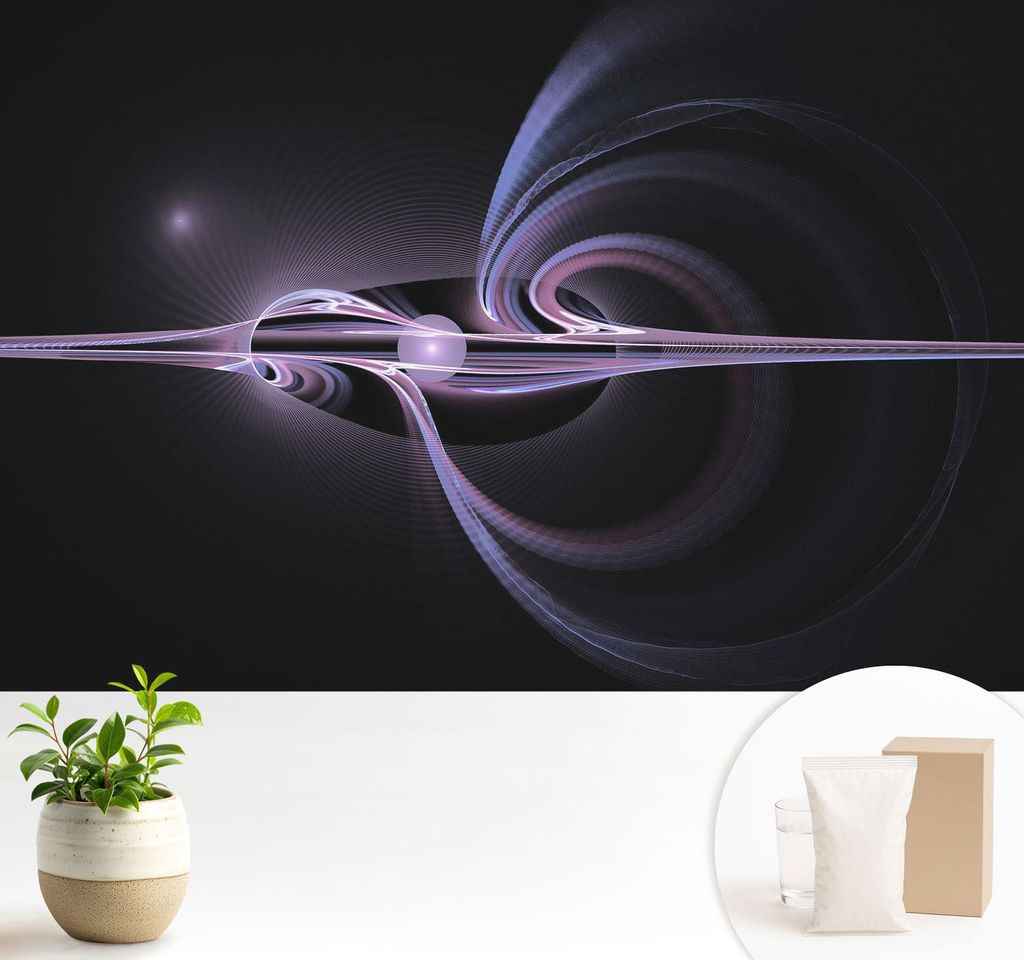 Fototapete - 104x70 cm - Tapete - Wandtapete - Wandbilder - Dekofolie - Tapete Folie - Wand - Dekoration - Wohnzimmer - Kosmische Abstraktion