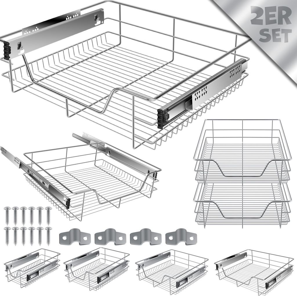 KESSER® Teleskopschublade  Küchenschublade  Küchenschrank  Produktbild 
