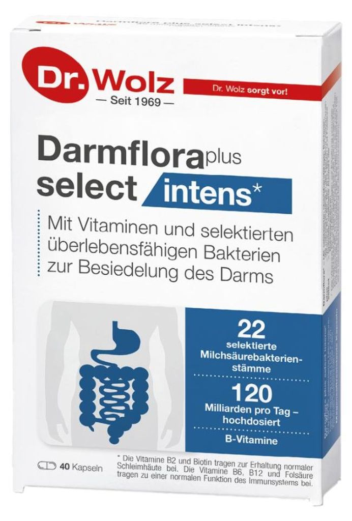 Dr. Wolz Darmflora plus select intens, capsules, 40 Productafbeelding 