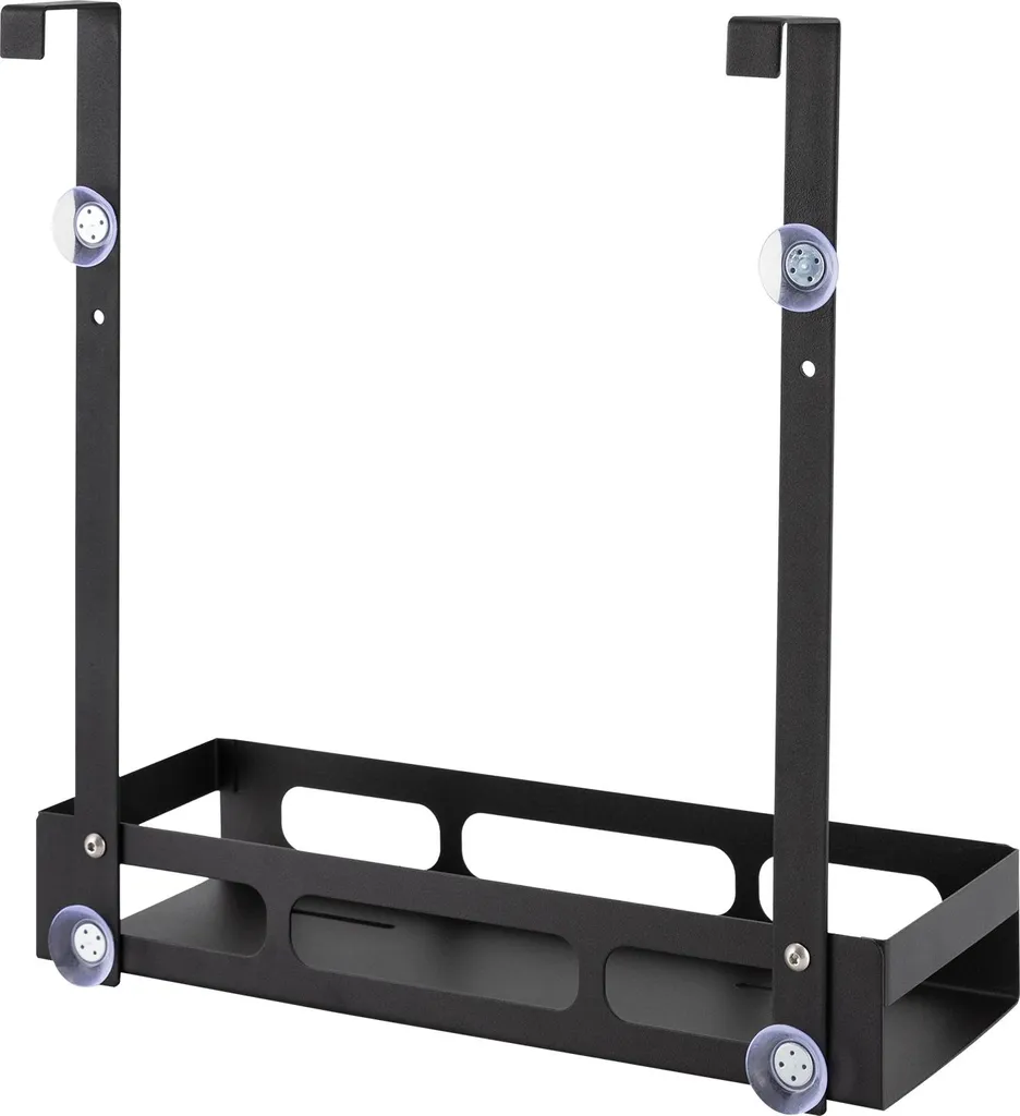 Étagère de douche en acier carbone, charge 5kg, fixation murale stable - 2