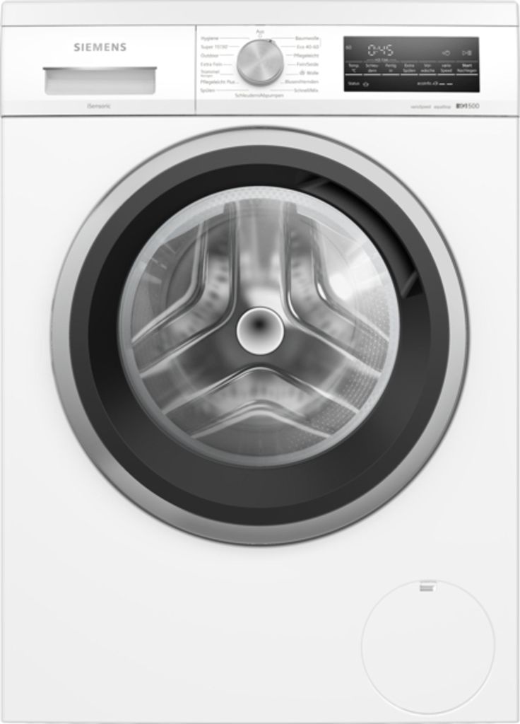 Siemens iQ500, Waschmaschine, unterbaufähig - Frontlader, 8 kg, 1400 U/min. WU14UT71 Frontansicht geschlossen