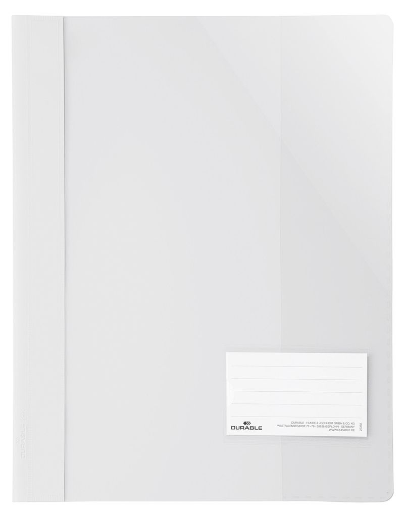 25 DURABLE Schnellhefter   Kunststoff weiß DIN A4 überbreit Obrázok produktu 