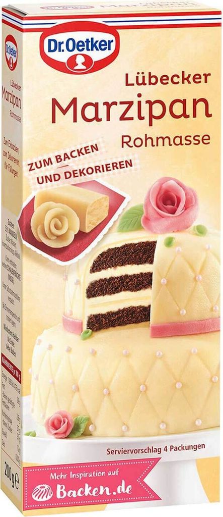 Dr Oetker - Pasta cruda di marzapane di Lubecca - 200g Immagine del prodotto 