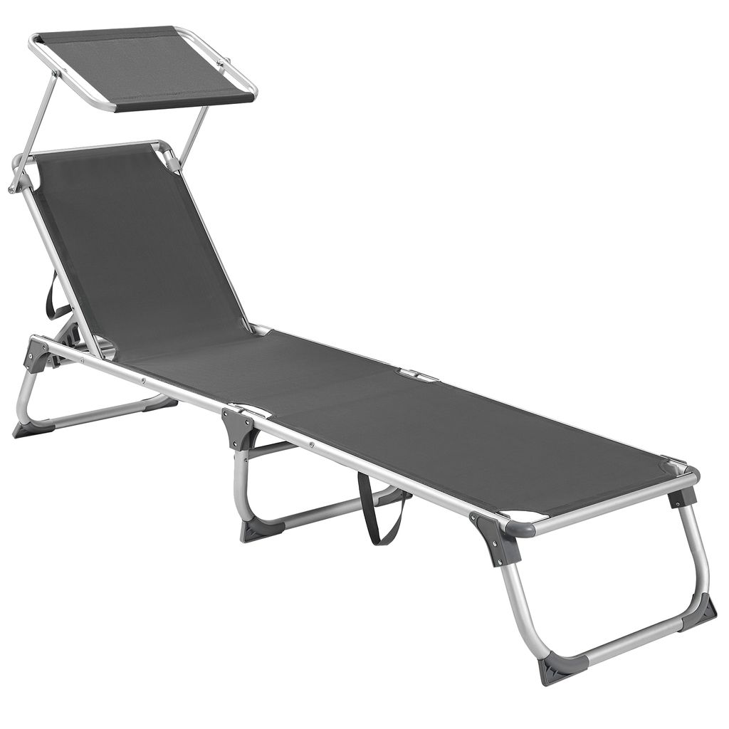 Zahradní lehátko SONGMICS, skládací 193 x 55 x 31 cm Obrázek produktu 