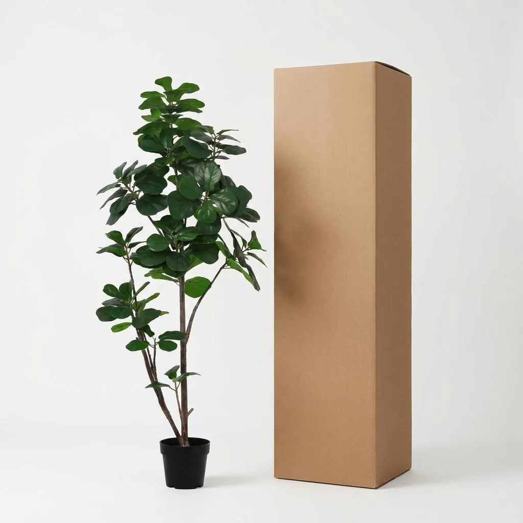 Ficus Lyrata artificiel 150 cm - La solution sans entretien pour déco