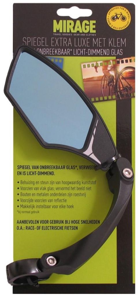 Lenkspiegel Verstellbar 10 X 5 Cm Schwarz Produktbild 