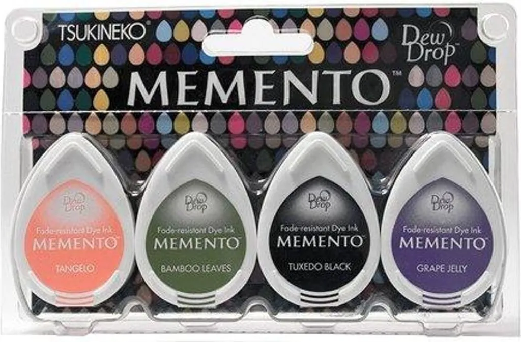 Pack 4 encreurs Jelly Beans Memento Dew Drops - Encre sans acide 4pcs
