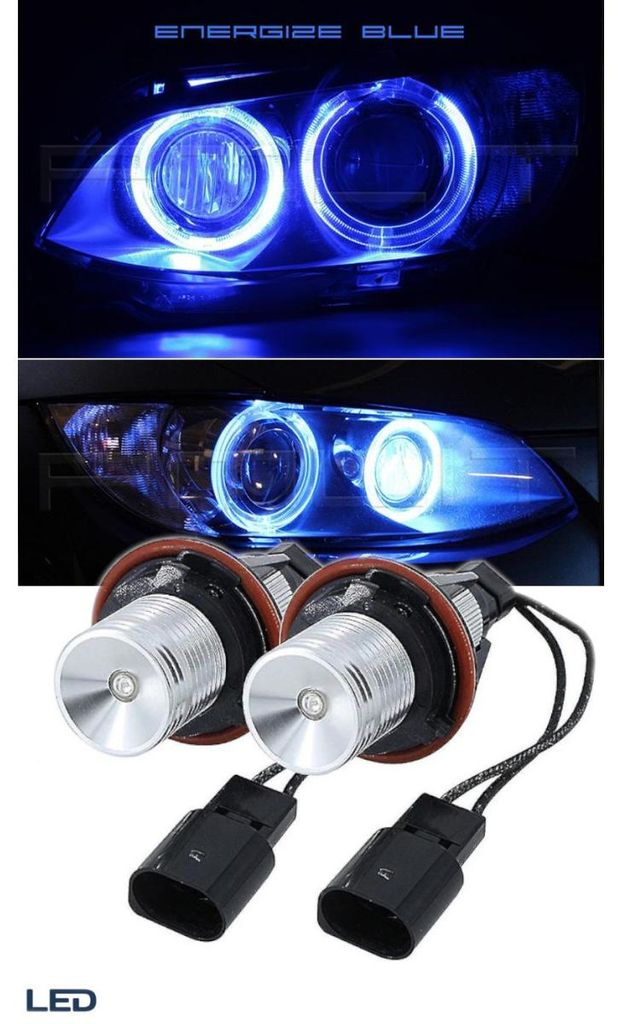 Sada 2 LED žiaroviek „Angel Eyes“ (anjelské oči), 12 V – 24 Obrázok produktu 