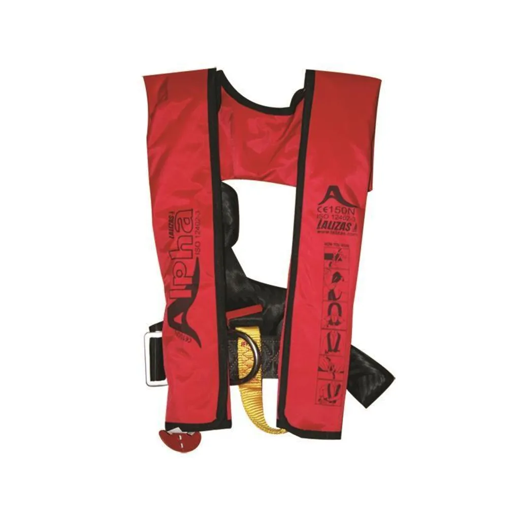 Gilet de sauvetage gonflable Alpha ISO 12402-3 automatique 170N Adulte