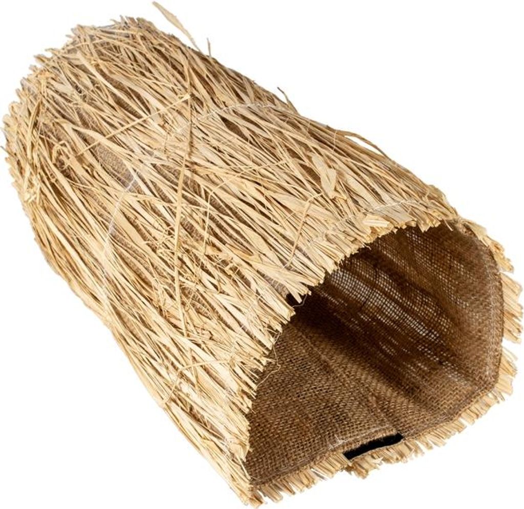 Duvo+ Spieltunnel mit Gras aus Leinen beige, Größe: M