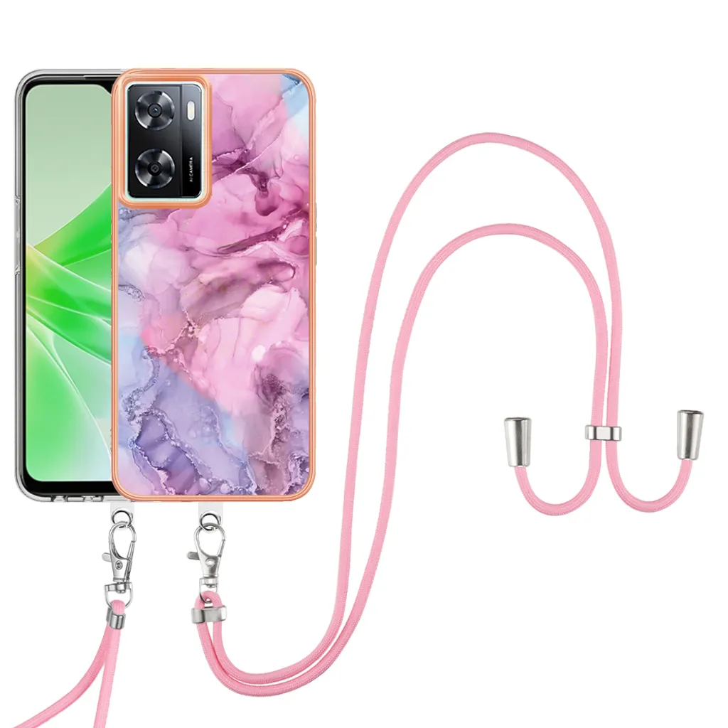 Custodia Glamour OnePlus Nord N300: TPU Rosa con Cinturino Artistico
