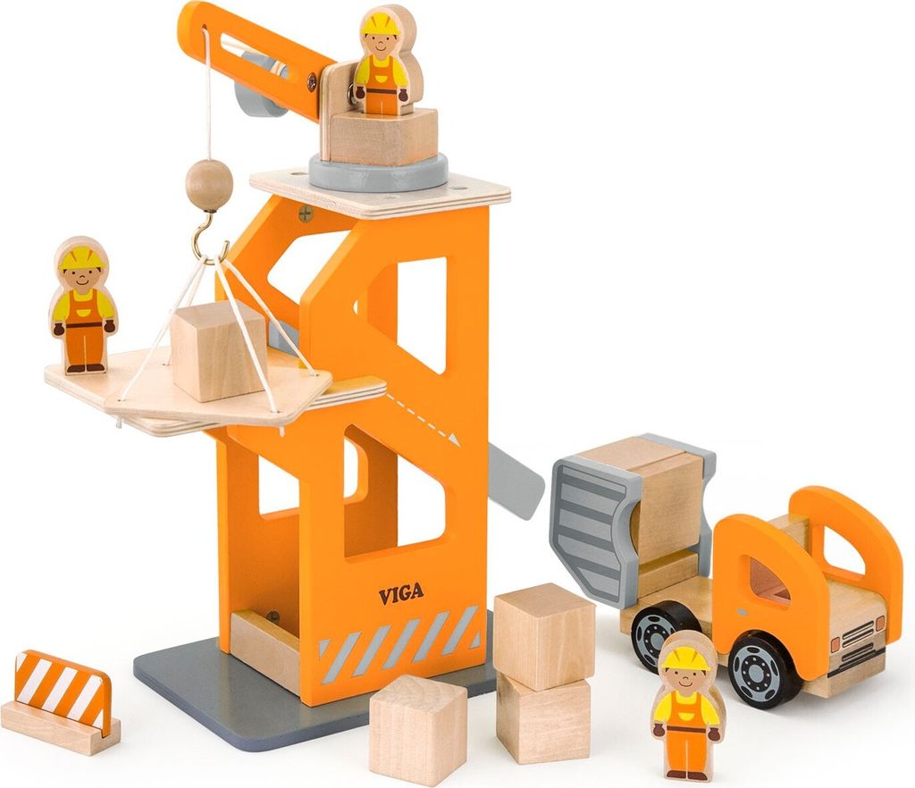 Viga Toys Kraan set met auto