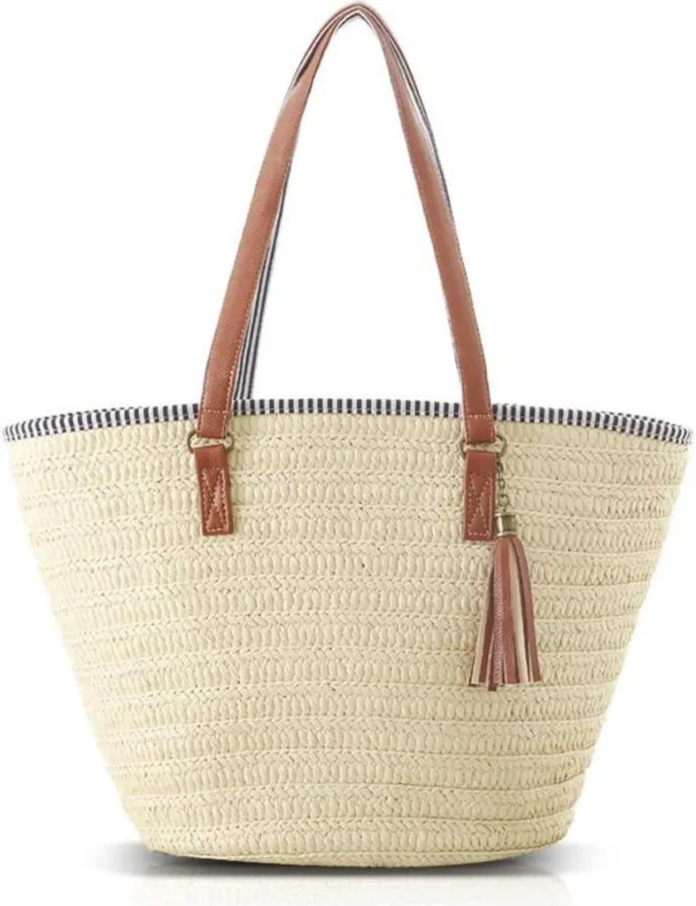 Pahajim Borsa Spiaggia Paglia Intrecciata: Shopper Estiva Resistente