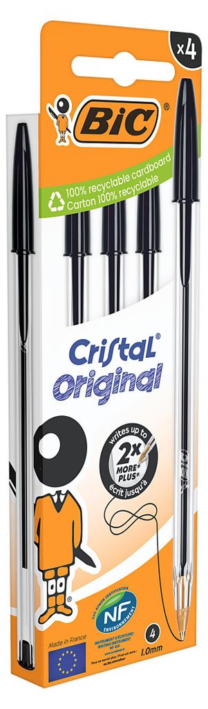 BIC 516335, Kuličkové pero, Černá, 4 kusů, Střední Obrázek produktu 