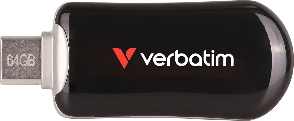 Verbatim 30224 USB-Stick 64GB Verbatim 3.2 Typ C Plectra Flash Drive black