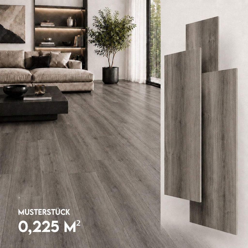 SPC Vinylboden 5mm Klick Vinyl wasserfest Holzoptik Produktbild 