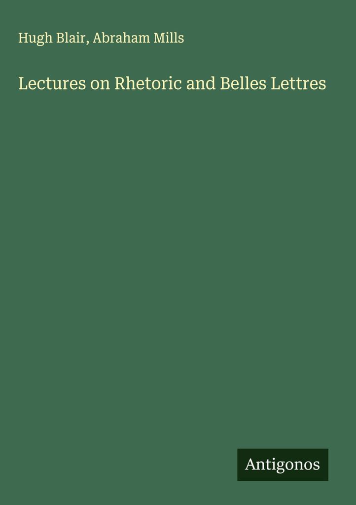 Vorlesungen über Rhetorik und Belletristik