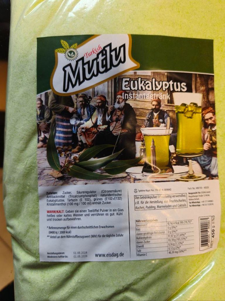 Mutlu Eukalyptus Instantgetränk 450g