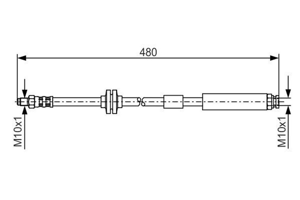 Bosch Bremsschlauch 1 987 476 824