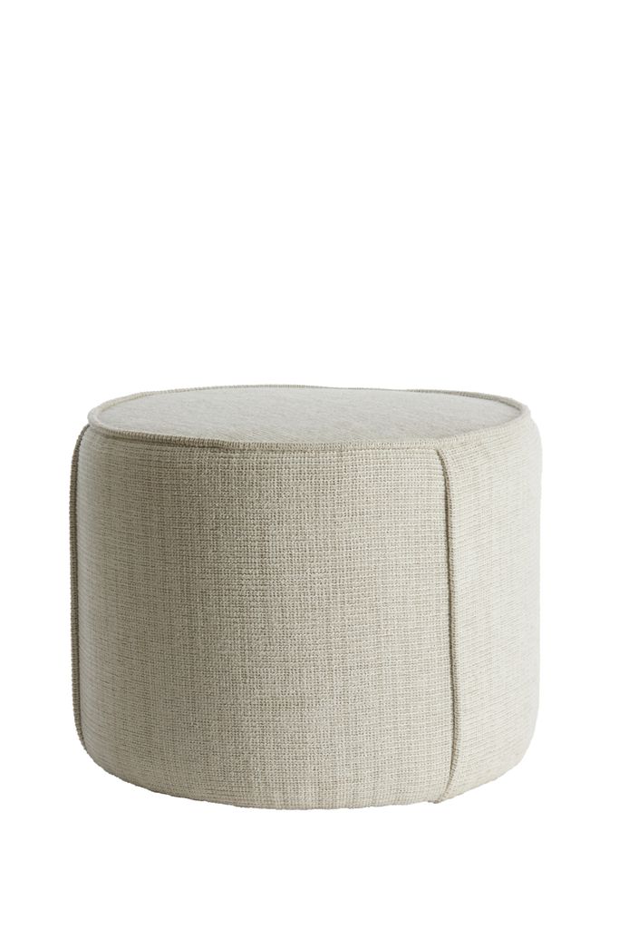Light & Living - Pouf DOMONI - Ø50x40cm - Braun