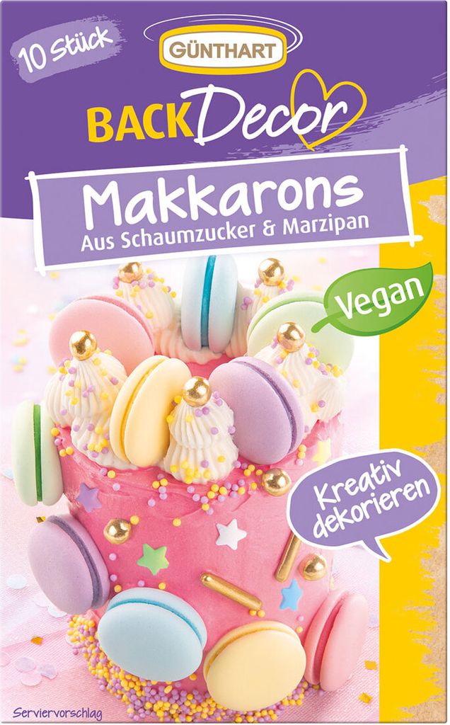 Günthart barevné makronky z marshmallow a marcipánu 25g Obrázek produktu 