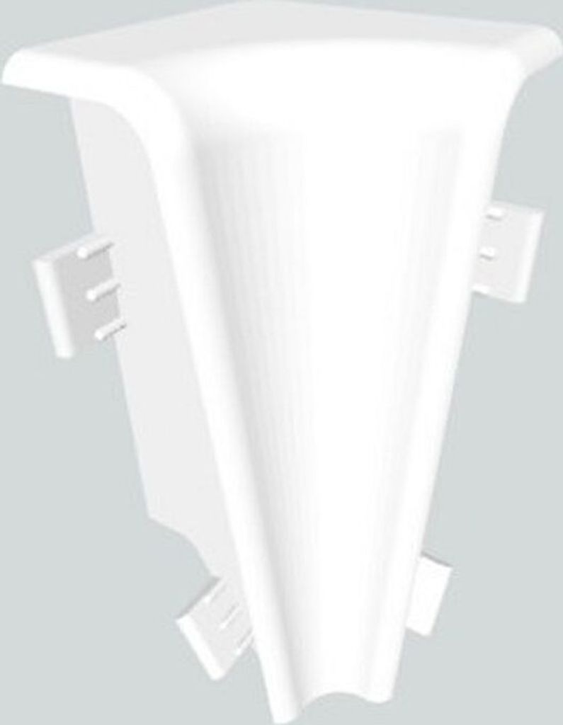 Innenecke für MDF-Sockelleisten 58x18 mm - weiß passend zur 718.5831