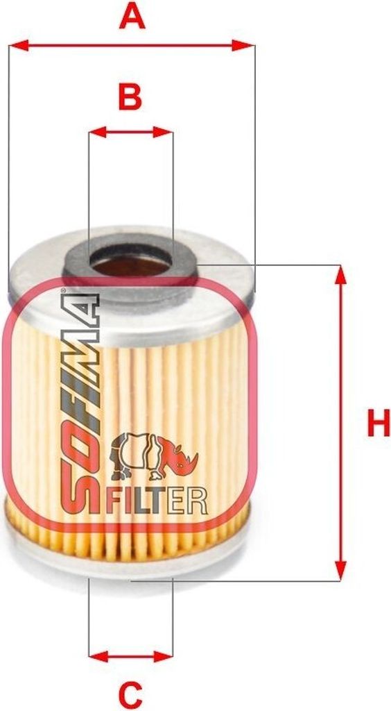 Ölfilter SOFIMA S 5587 PO Filtereinsatz für BMW 3 Limousine (E36) 3 Compact (E36) 3 Touring (E36)