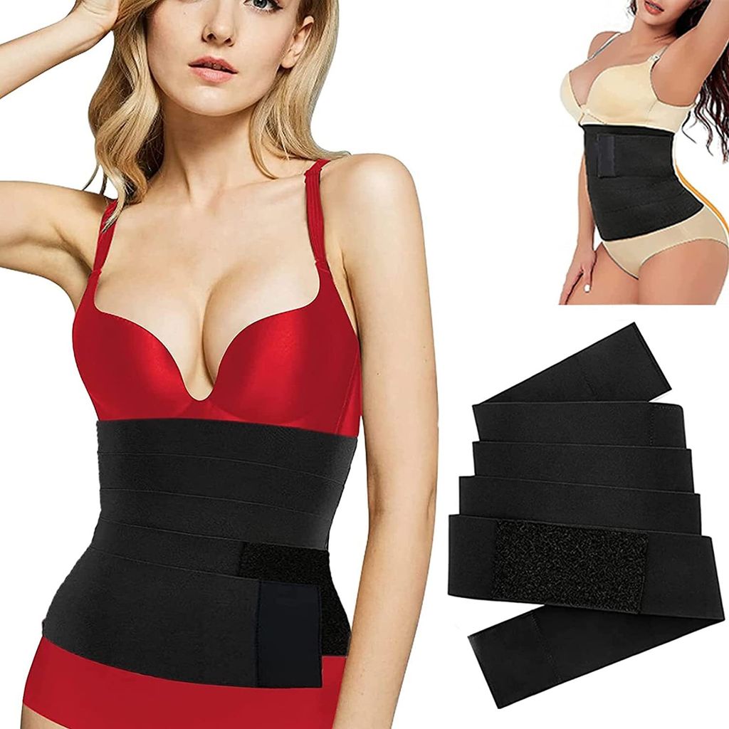 COOL-I Bauch- und Rückenstützgürtel – Waist Trainer für Damen & Herren – Formender Taillengürtel nach Geburt, mit Rückenschutz, Atmungs...