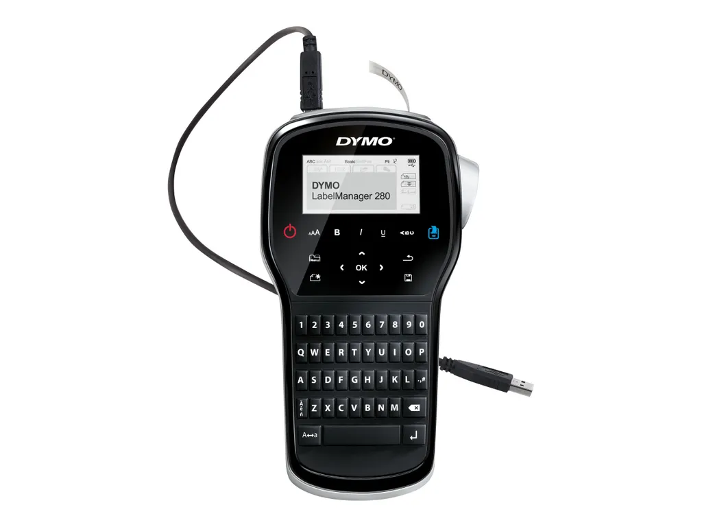 Étiqueteuse Dymo LabelManager 280 Connectable PC/Mac - Impression 12 mm Noir - 15