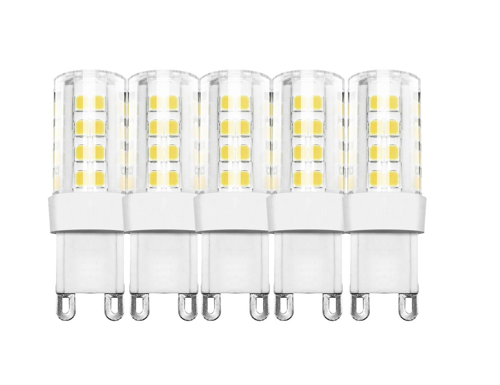 5 x 5w G9 LED Leuchte Leuchtmittel Lampe aus Keramik 420 Lumen Warmweiß