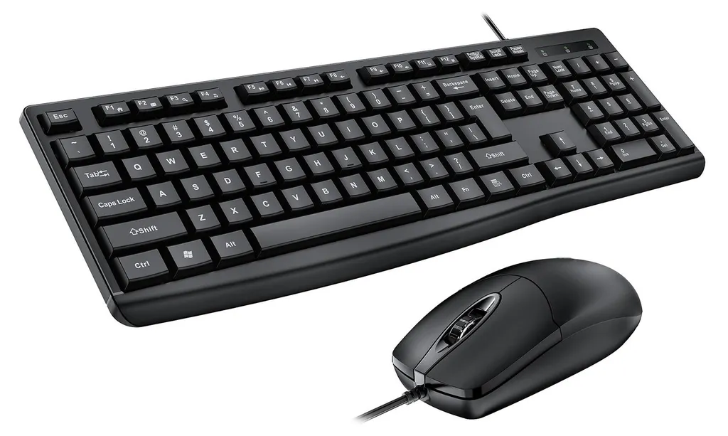 Clavier Souris Filaire USB Anti-Fatigue pour Travailler sans Douleurs