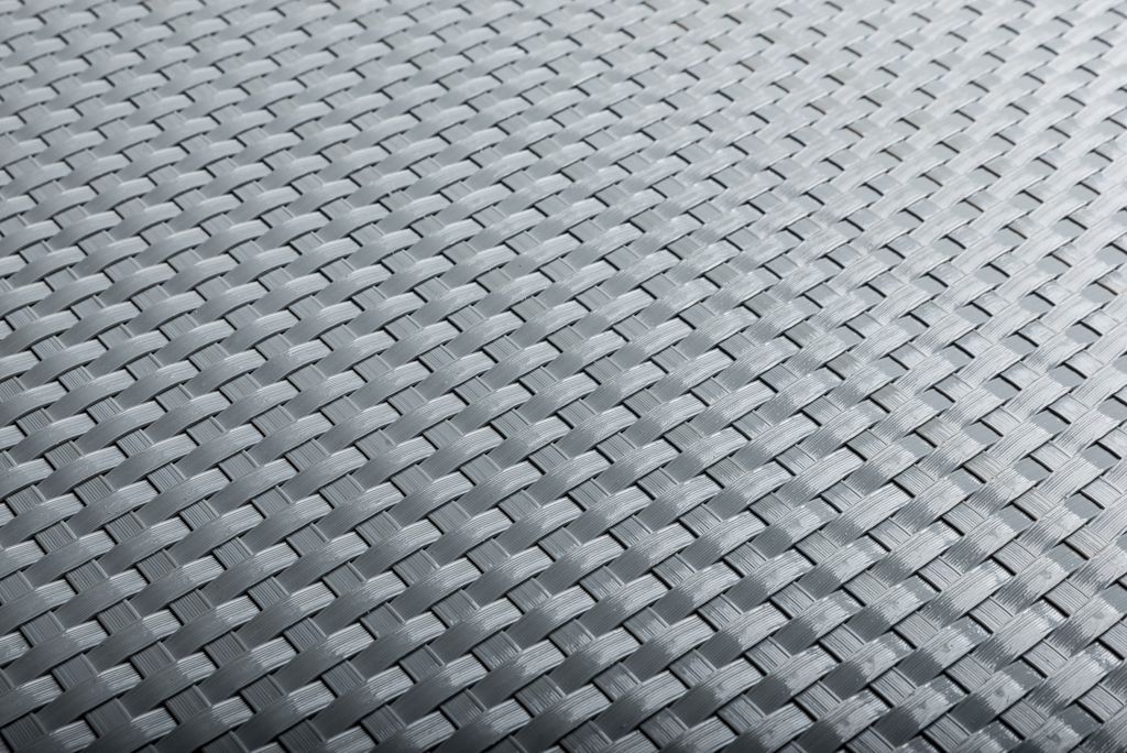 Rattan Art Polyrattan Balkonichtschutz - Hellgrau 0,9m x 3m