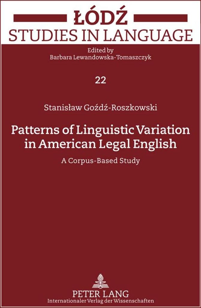 Patterns of Linguistic Variation in American Legal English