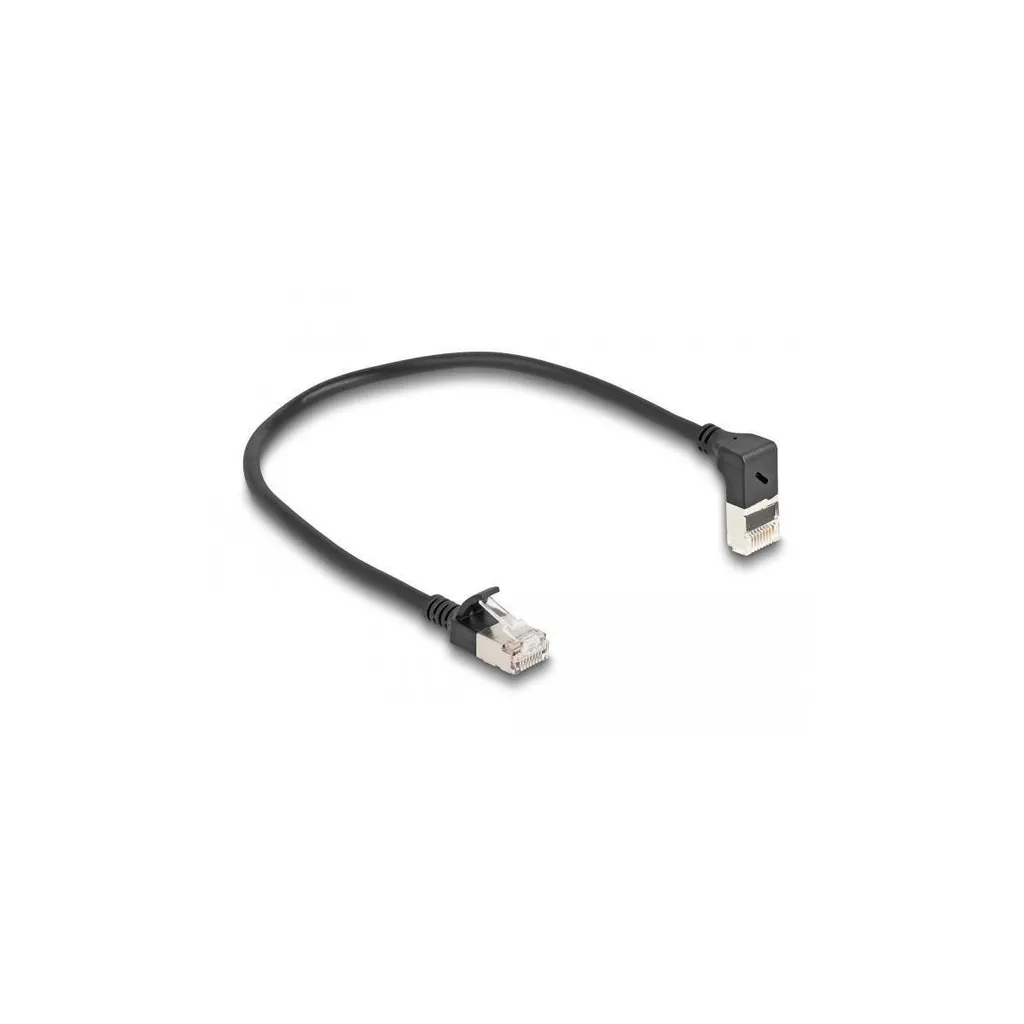 Delock 80285 Cavo Rete Cat.6A Slim 90° 0.25m | Ottimizzazione Rack IT