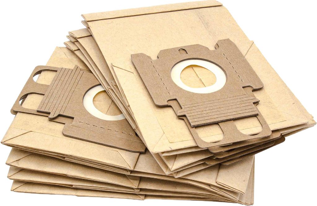 vhbw 10x Staubbeutel kompatibel mit Miele Mini 1400 Allergy, 1500 Cat & Dog, 1400 Parkett, 1600 Medicair Staubsauger - Typ K 20,9cm x 13cm Sandfarben