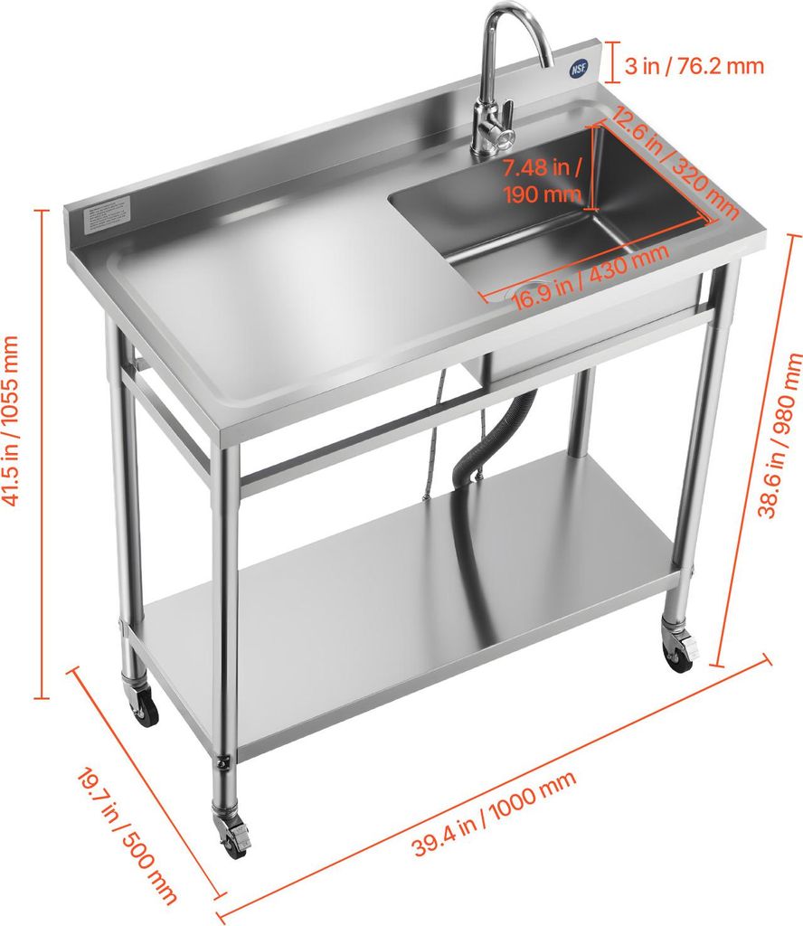 Spültisch 1600 x 600 * rechts 1 Becken * Edelstahl Gastro Spüle Spülb, 583,00 Spültisch 1600 x 600 * rechts 1 Becken * Edelstahl Gastro Spüle Spülb, 583,00