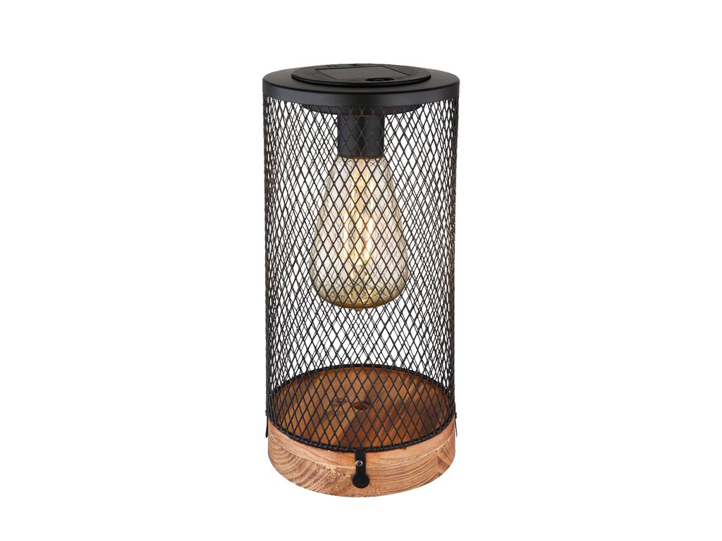 GLOBO 36628 Solarleuchte Holz naturfarben, LED