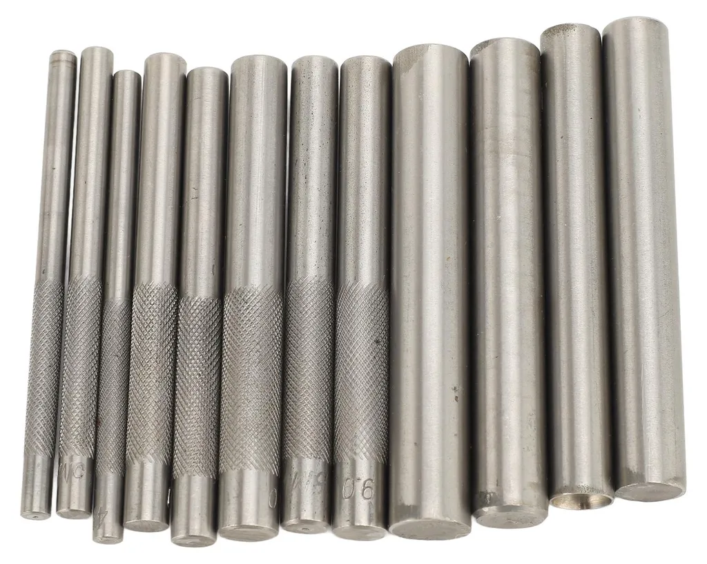 Kit de 12 outils à riveter en acier pour cuir et métal, 3mm à 15mm
