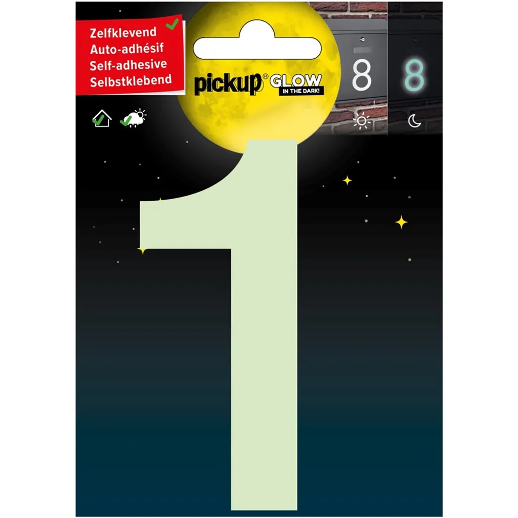 Numero Civico 1 Luminoso Pickup 10cm - Stile e Sicurezza Notturna