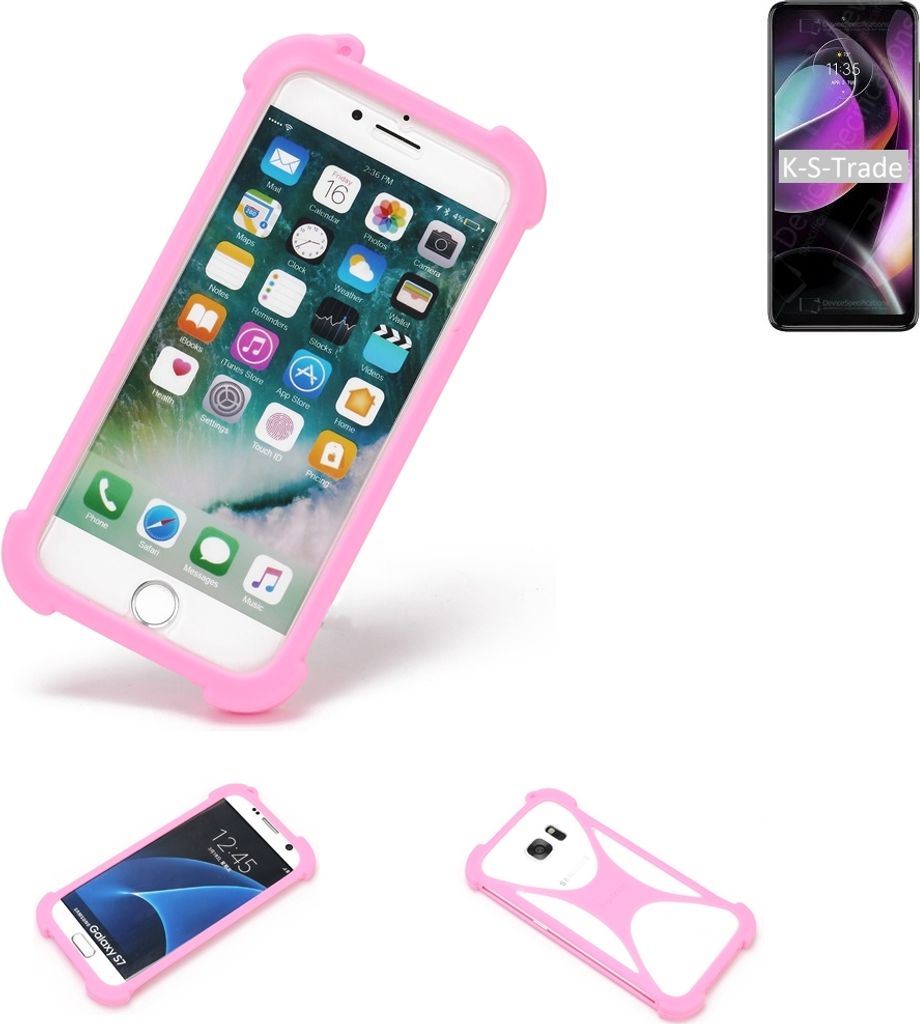 K-S-Trade Handy Hülle kompatibel mit Motorola Moto G 5G (2022) Schutz Hülle Bumper Silikon Schutz Hülle Cover Case Silikoncase Silikonbumper TPU