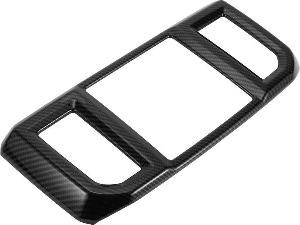 1 Stück hintere Luftauslass Armlehnenbox AC-Abdeckung für Ford F-150 2015-2020 Armlehnen-Luftauslassabdeckungen Carbonfaser-ABS Schwarz