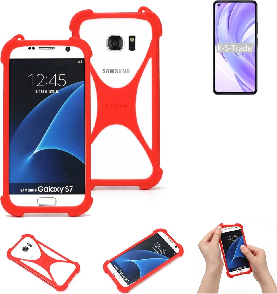 K-S-Trade Handy-Hülle kompatibel mit Xiaomi Mi 11 Lite 5G Schutz-Hülle Bumper Silikon Schutz Hülle Cover Case Silikoncase Silikonbumper TPU