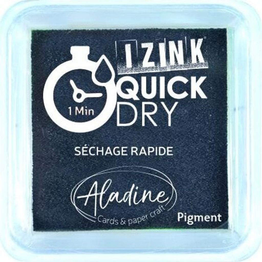 Stempelkissen IZINK Quick Dry schnell trocken - schwarz