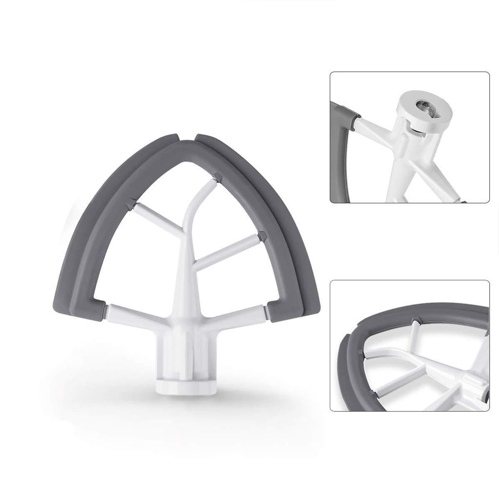 Flachrührer Zubehör für KitchenAid Mixer, Flex Edge Beater mit doppelseitigen Silikonkanten, Für 4,5-5 Quart Tilt-Head Standmixer