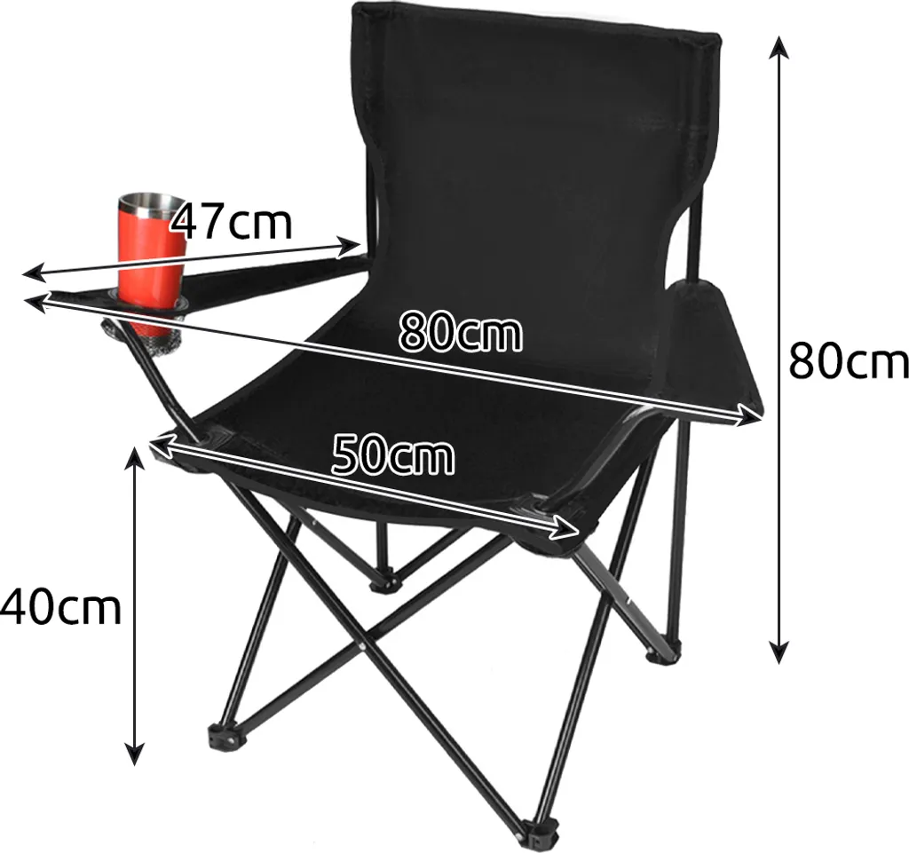 Sedia Campeggio Pieghevole Portatile 23675 - Leggera e Robusta 100kg - 2