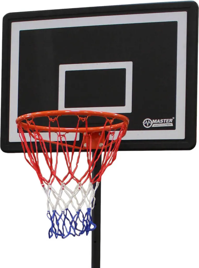 Support de basket portable MASTER Contre 210 avec panier ajustable 3m05 - 2
