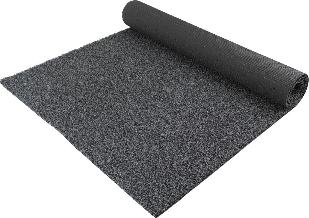 Primaflor Kunstrasen COLORPLAY Schwarzgrau 4,00m x 5,00m - 14mm hoch - Meterware - Viele Farben - Wasserdurchlässiger, UV-Stabiler Rollrasen, Rase...