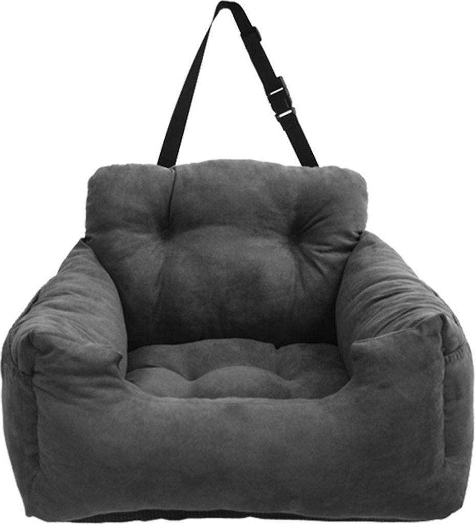 Hundesitz für auto Hundebett 32 * 50 * 55 cm, mit Sicherheitsgurt, für Autos, Zuhause und alle Jahreszeiten, Multifunktionales Hundebetten, Dunk...